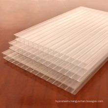 4mm clear twin wall polycarbonate hollow sheet panel